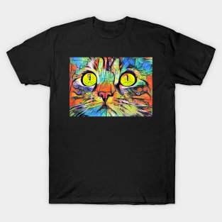 Abstract cat eyes T-Shirt